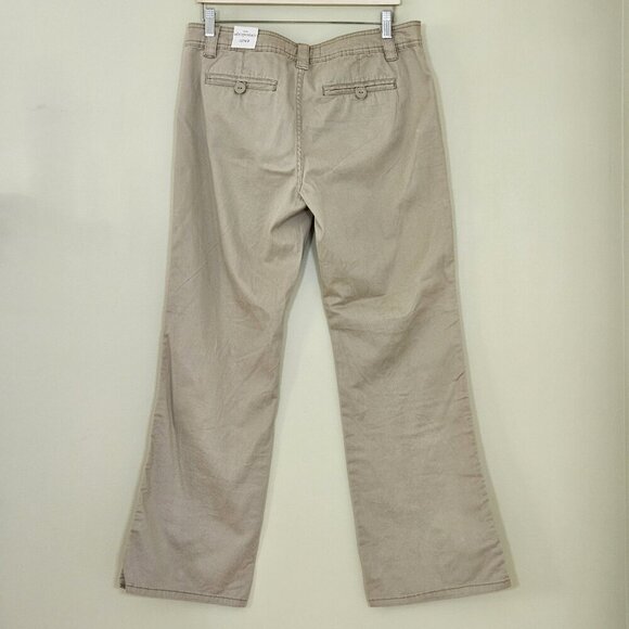 Aeropostale Pants Womens 13/14R Beige Cotton Pockets Flared Stretch Y2K Grunge - Picture 2 of 16
